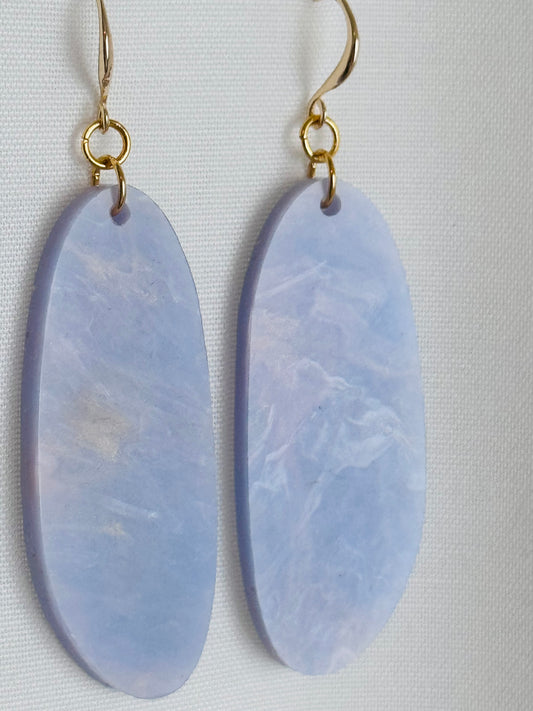 Petal Earrings- Dawn Blue