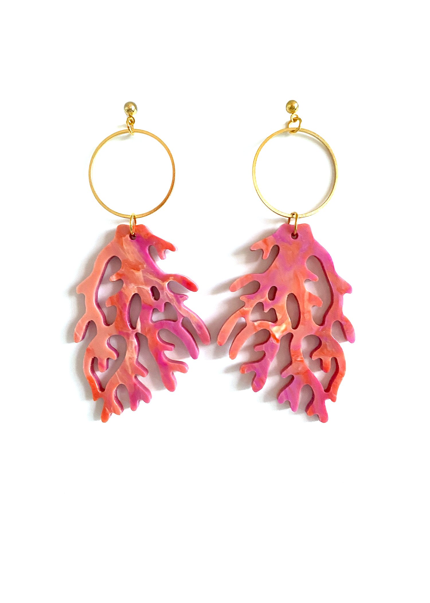Pink 2025 coral earrings