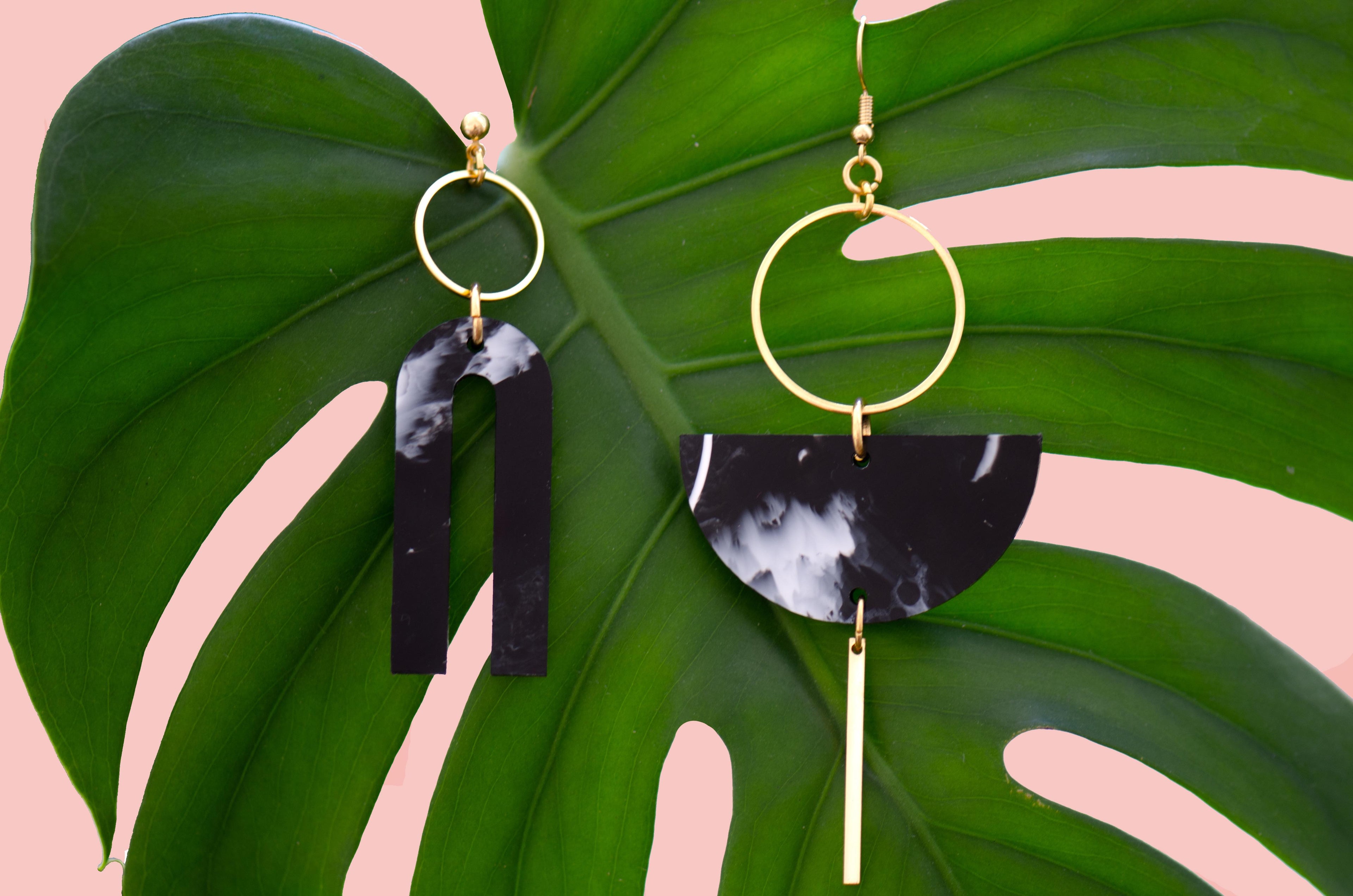 CURA recycled plastic earrings