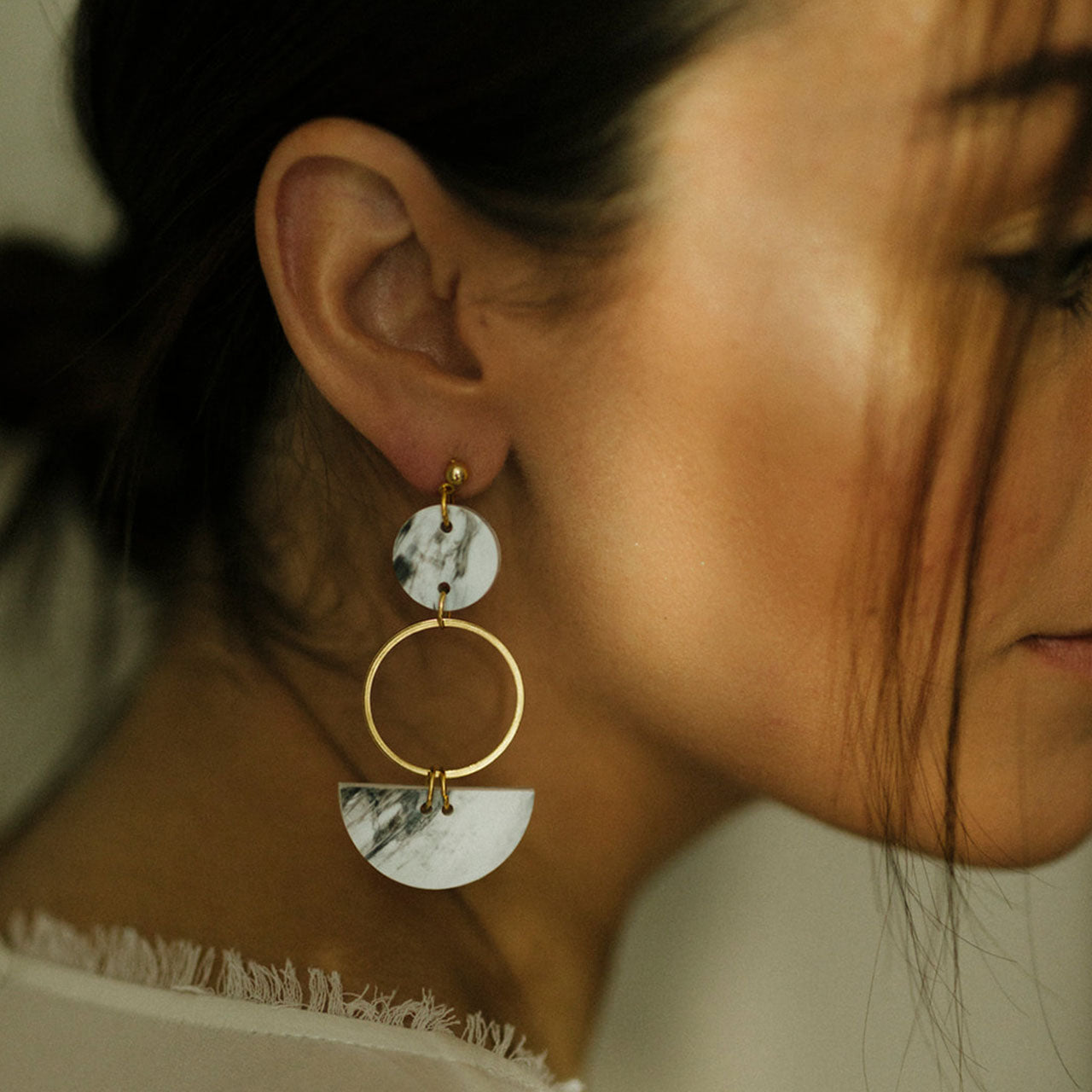 Mini Eclipse Earrings- Mulberry