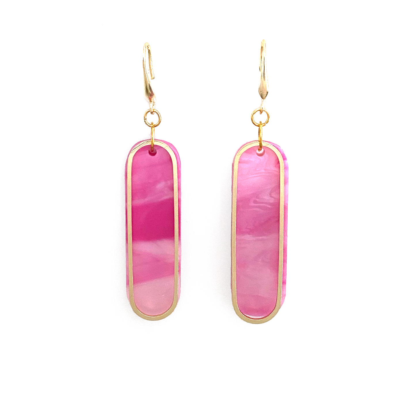 Ovalle Earrings- Hype Pink