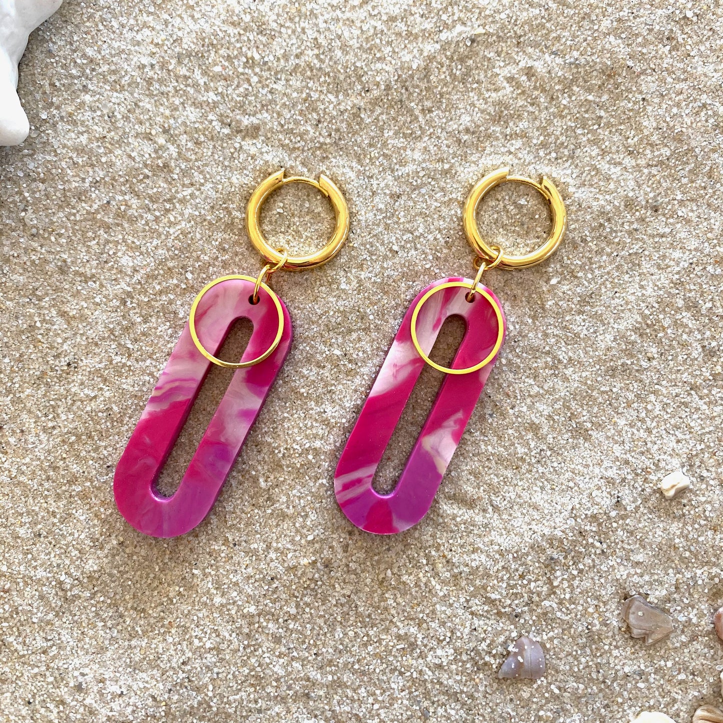 Elliptical Reloaded Earrings- Tropical Pink
