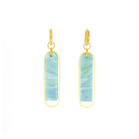 Ovalle Earrings- Sea Glass