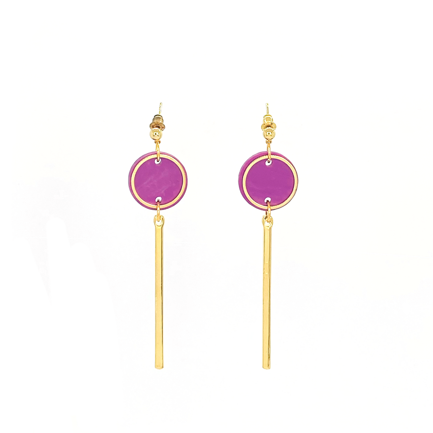 Rise Earrings- Radiant Orchid